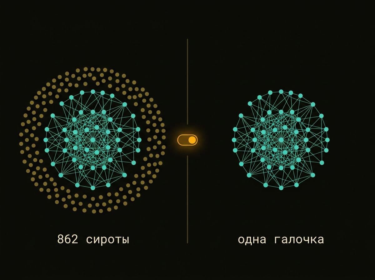 862 сироты из 1415: второй мозг держится не на графе